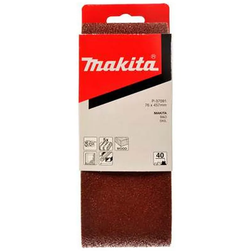 Makita P-37150 Pasy ścierne 457 × 76 mm, K240 5 sztuk Nowość
